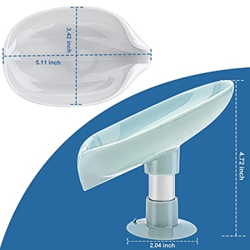 LBshmao 2 Pack Self-Draining Soap Dish Holder for Shower