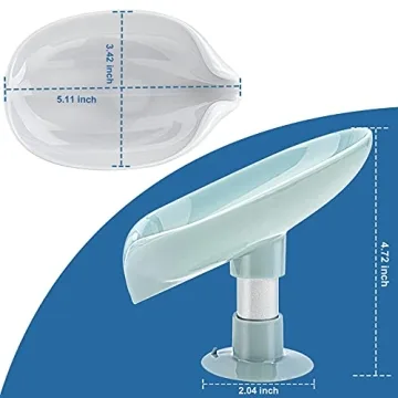 LBshmao 2 Pack Self-Draining Soap Dish Holder for Shower