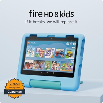 Amazon Fire HD 8 Kids Tablet - Ages 3-7, Blue