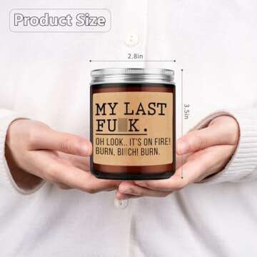 Fairy's Gift Candles, Cool Presents, Funny Relaxation Gifts for Women Men Coworker Friend Boss - Cool Birthday Fun Presents for Her Mom - Valentines, Office, Relaxing Gifts for Women Nerd Cousin