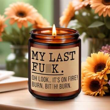 Fairy's Gift Candles, Cool Presents, Funny Relaxation Gifts for Women Men Coworker Friend Boss - Cool Birthday Fun Presents for Her Mom - Valentines, Office, Relaxing Gifts for Women Nerd Cousin