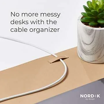 Nordik Leather Desk Mat - Elegant Organizer for Home Office