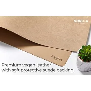Nordik Leather Desk Mat - Elegant Organizer for Home Office