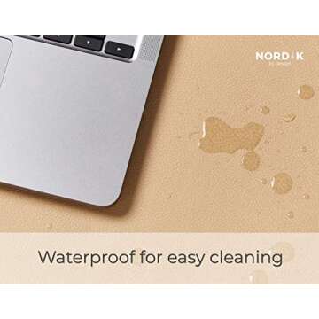 Nordik Leather Desk Mat - Elegant Organizer for Home Office