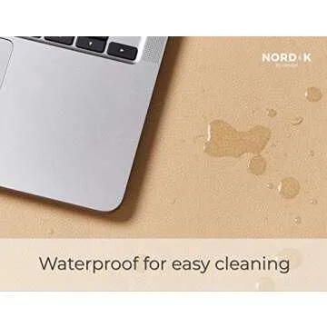 Nordik Leather Desk Mat - Elegant Organizer for Home Office