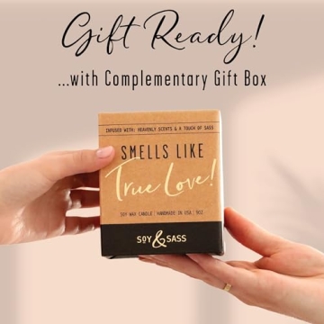 Engagement Candle Gift with Peony Rose Scent for Her