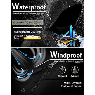 GEMYSE Women's Mountain Waterproof Ski Snow Jacket Warm Winter Windproof Raincoat with Detachable Hood(Purple-6,Medium)