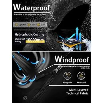 GEMYSE Women's Mountain Waterproof Ski Snow Jacket Warm Winter Windproof Raincoat with Detachable Hood(Purple-6,Medium)