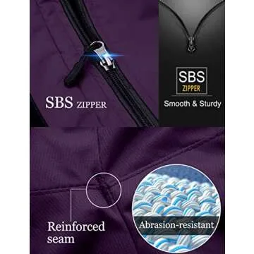 GEMYSE Women's Mountain Waterproof Ski Snow Jacket Warm Winter Windproof Raincoat with Detachable Hood(Purple-6,Medium)