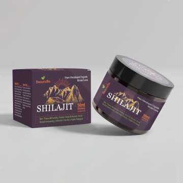 Yzmoffer Shilajit Pure Himalayan Organic Shilajit Resin, Gold Grade Pure Shilajit for Men and Women, Pure Natural Shilajit with 85+ Trace Minerals & Fulvic Acid for Energy, Immune Support, 50 Grams