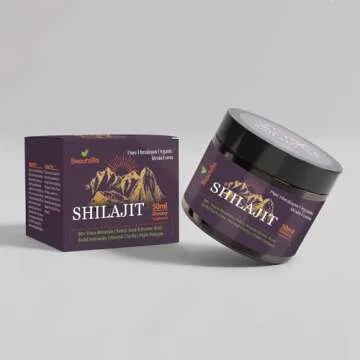 Yzmoffer Shilajit Pure Himalayan Organic Shilajit Resin, Gold Grade Pure Shilajit for Men and Women, Pure Natural Shilajit with 85+ Trace Minerals & Fulvic Acid for Energy, Immune Support, 50 Grams