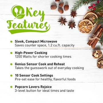 Panasonic Genius Microwave NN-SN68KS 1.2 Cu. Ft. - Stainless Steel