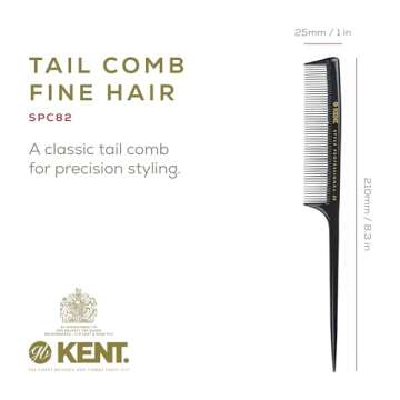 Kent SPC82 Tail Comb - Professional Barber Styling Tool - All Hair Types