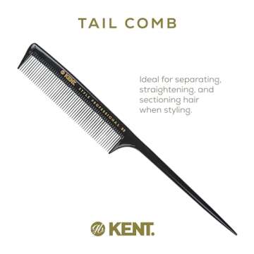Kent SPC82 Professional Barber Tail Comb for All Hair Types