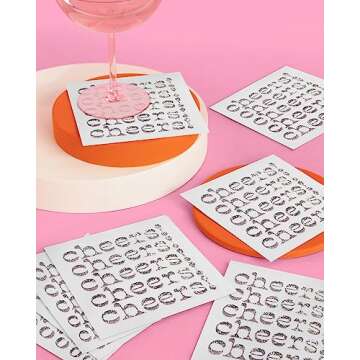 xo, Fetti Iridescent Cheers Napkins - 3-ply, 50 pcs | Bachelorette Party Decorations, Disco Birthday Party Decor, Baby Shower Supplies, Bridal Tableware