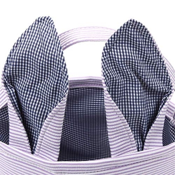 Leziazany Easter Basket with Cute Bunny Ears for Kids