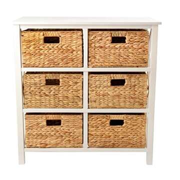 eHemco 3 Tier X-Side End Storage Cabinet with 6 Baskets