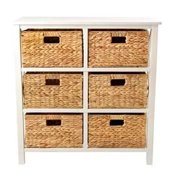 eHemco 3 Tier X-Side End Storage Cabinet with 6 Baskets