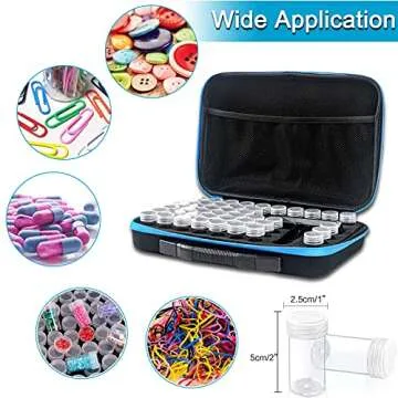 Suptikes 44 Slots Diamond Painting Storage Containers, Diamond Painting Accessories&Tools for 5D Diamond Paintings Arts Craft,Jewelry Beads Rings Charms Glitter Rhinestones Organizer