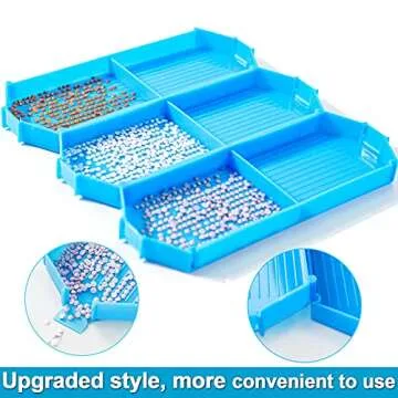Suptikes 44 Slots Diamond Painting Storage Containers, Diamond Painting Accessories&Tools for 5D Diamond Paintings Arts Craft,Jewelry Beads Rings Charms Glitter Rhinestones Organizer