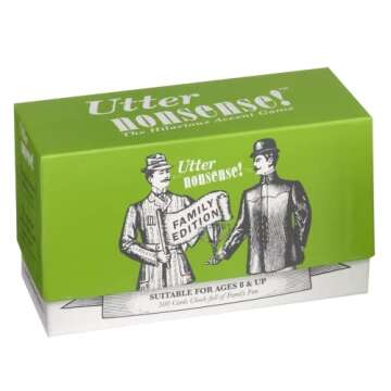 PlayMonster Utter Nonsense Family Edition - The Game of Funny Voices and Accents! Blue