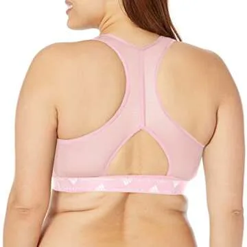 Adidas Women's Plus Size Medium Support Racer Back Training Bra Padded