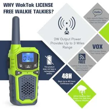 Walkie Talkies for Kids,Long Range 2 Way Radio 22CH VOX,Birthday Gift,Family Walkie Talkie for Campi...