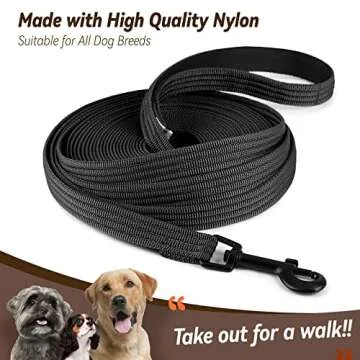 Lynxking Durable Dog Training Leash 15ft 30ft 50ft