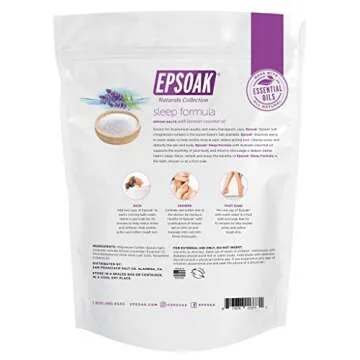 Epsoak Scented Epsom Salt Bundle - Sleep Formula 2 lbs. & Muscle Soak 2 lbs.
