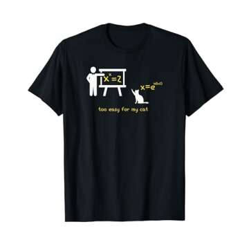 x^x=2 is too easy for my cat T-Shirt - Perfect for Math Lovers