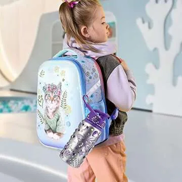 Fenreen Gifts for Girls, Decorate Your Own Water Bottles with Gem Stickers, Personalize DIY Birthday Gifts Ideas for Girls, Arts and Crafts Kit for Kids, Easter Basket Stuffers for Kids Gifts