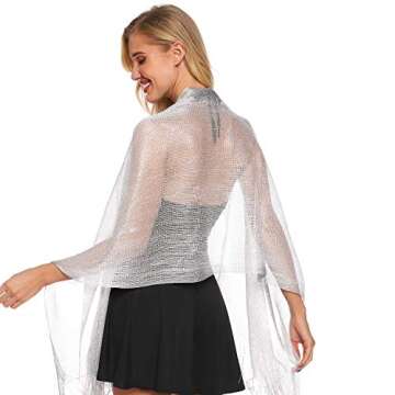 Elegant Metallic Shimmering Shawls for Any Occasion