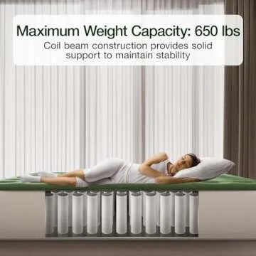 Zearna Air Mattress Queen with Built in Pump - Upgraded Blow Up Bed, 2 Mins Quick Self Inflatable, 1...