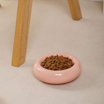 KTLECL Ceramic Cat Bowls - Whisker Fatigue Relief