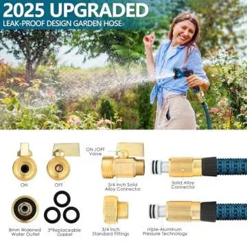 Lightweight Kink-Free Expandable Garden Hose 25 FT