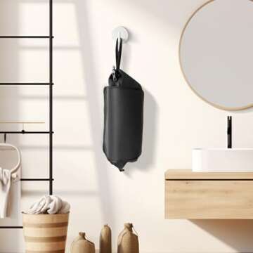 Hot Hair Tools Travel Bag with Heat-resistant Mat, Hair Tools Organizer for Straighteners, Curling Iron, Hair Dryers, Hair Accessories, Waterproof 2 in 1 Hair Styling Curling Iron Travel Case (Black)