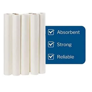 McKesson Medical Exam Table Paper [12 Rolls] – Bed Table Sheet Cover for Diaper Changing, Waxing, Nursing, Chiropractor, Patternmaking, Tracing - Premium Smooth Paper Roll - White, 18 in x 225 ft