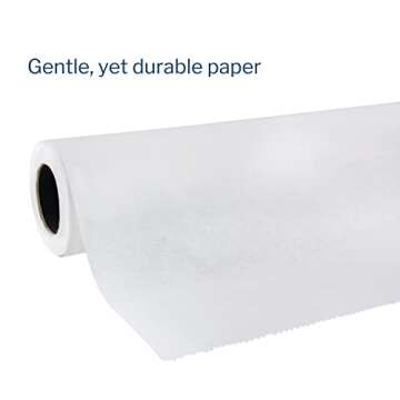 McKesson Medical Exam Table Paper [12 Rolls] – Bed Table Sheet Cover for Diaper Changing, Waxing, Nursing, Chiropractor, Patternmaking, Tracing - Premium Smooth Paper Roll - White, 18 in x 225 ft