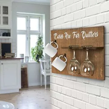 Merkay Wine Gifts for Women Who Have Everything - Unique Gifts for Women Funny Wine Glasses Rack Goo...