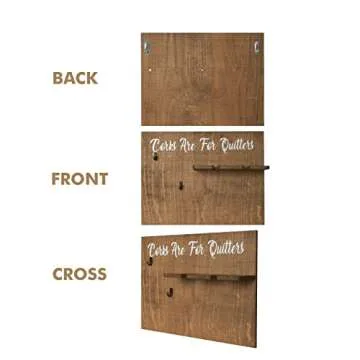 Merkay Wine Gifts for Women Who Have Everything - Unique Gifts for Women Funny Wine Glasses Rack Good for Christmas, Birthday Gifts, and Comes With Special Design Gift-Box (Corks Are For Quitters)