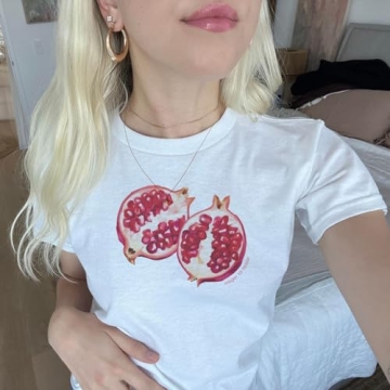 Y2K Vintage Bow Print Crop Top - Stylish Summer Tee for Women