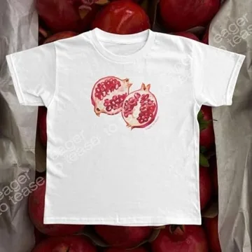 Y2K Vintage Bow Print Crop Top - Stylish Summer Tee for Women