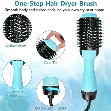 HIPPIH Multifunctional Hair Dryer Brush for Effortless Styling