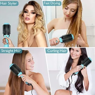 HIPPIH Multifunctional Hair Dryer Brush for Effortless Styling