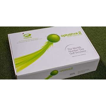 GolfBaysUK Optishot 2 Golf Simulator Bundle – You Get Deep Golf Enclosure, 1.5M X 1.5M Golf Mat, Optishot2 Golf Simulator - for Home - Train from Home Package