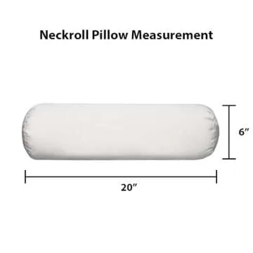 RSH DECOR: 6-Pack Pillow Set | All-Weather Spun Fabric | Water & Fade-Resistant | 17" Square, 20" x 12" Lumbar, 20" x 6" Neck Roll Pillows | Outdoor Pillows for Patio Furniture | Black & White Stripe