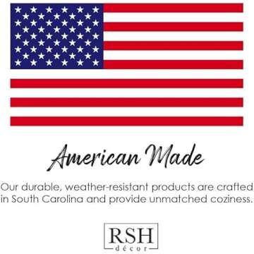 RSH DECOR: 6-Pack Pillow Set | All-Weather Spun Fabric | Water & Fade-Resistant | 17" Square, 20" x 12" Lumbar, 20" x 6" Neck Roll Pillows | Outdoor Pillows for Patio Furniture | Black & White Stripe