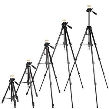 InnerTeck Tripod - 70 Inches Professional Camera Tripod Monopod with Carry Bag for SLR DSLR Canon Nikon Sony DV Video - Travel Portable Tripod