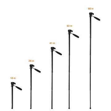 InnerTeck Tripod - 70 Inches Professional Camera Tripod Monopod with Carry Bag for SLR DSLR Canon Nikon Sony DV Video - Travel Portable Tripod