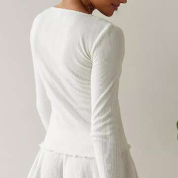 Argeousgor Women Y2k 2 Piece Pajamas Sets Floral Heart Long Sleeve Button Up Shirt Tops Pants Pjs Loungewear Sleepwear s A White